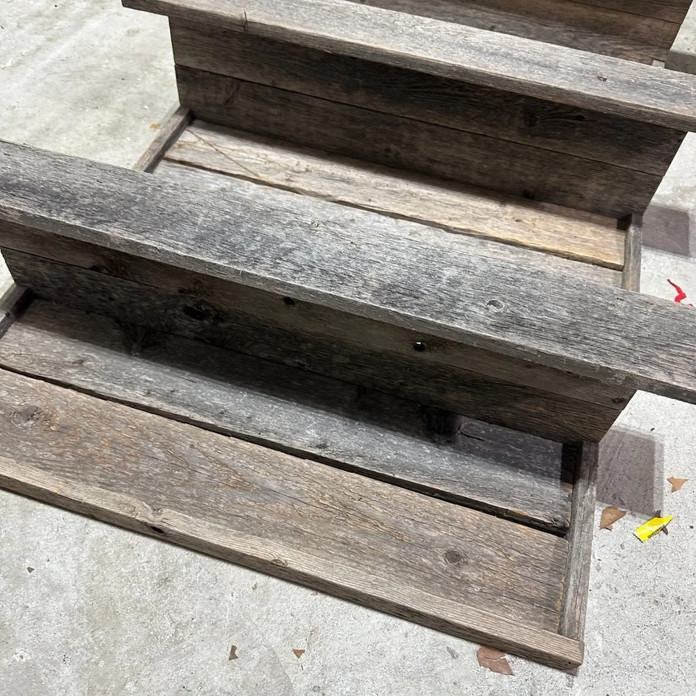Reclaimed Barnwood Shelves